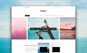 Original - Clean And Minimal Free HTML5 Bootstrap Blog Website Template