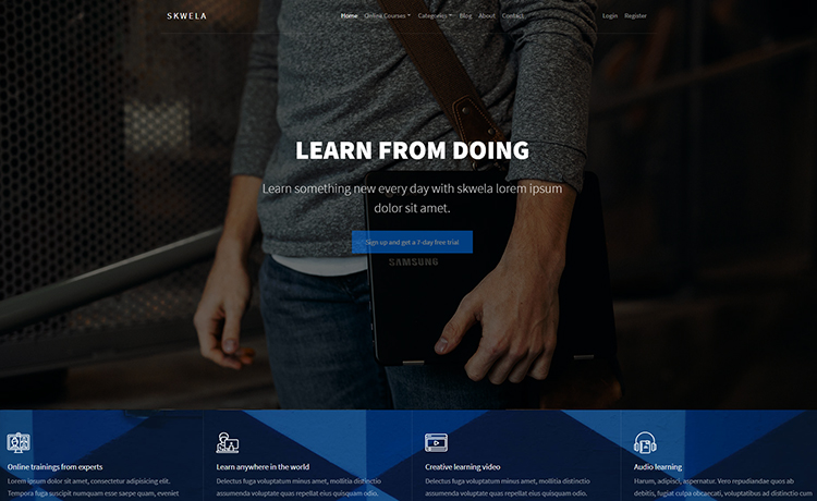 User-friendly Free HTML5 Education Website Template