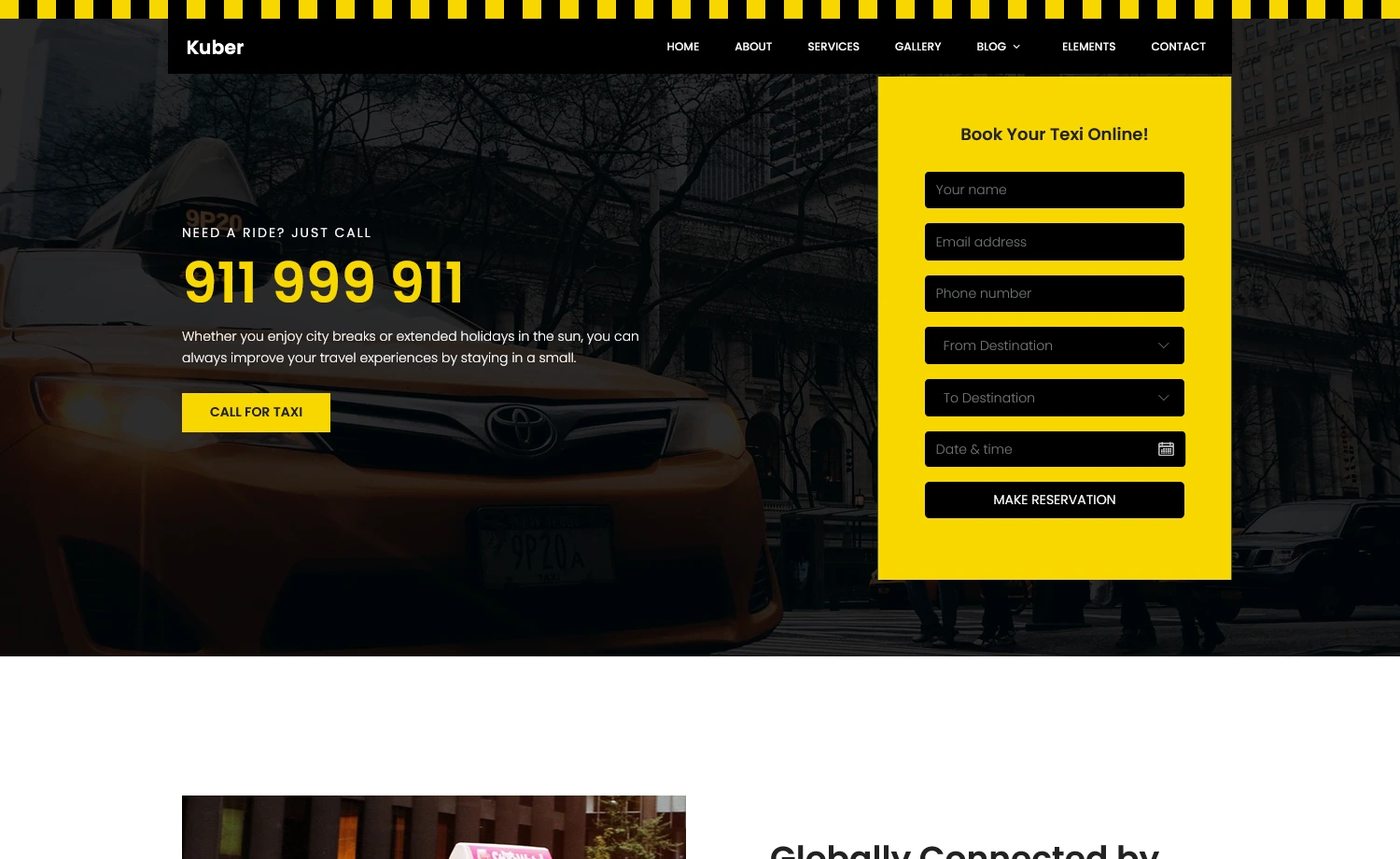 Free HTML5 Transportation Business Template