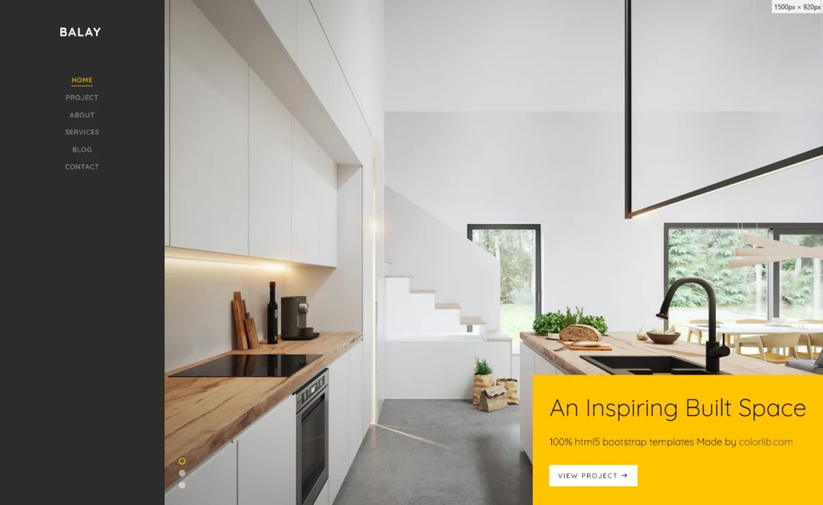 Balay - Free Bootstrap Interior Design Portfolio Template