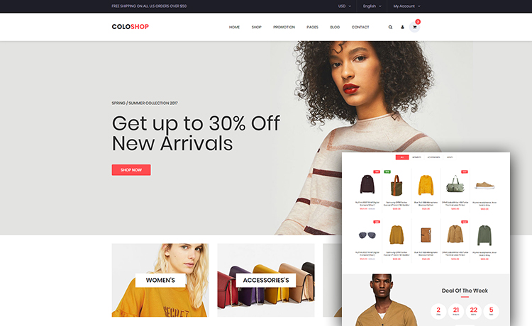 Free Bootstrap eCommerce Website Template