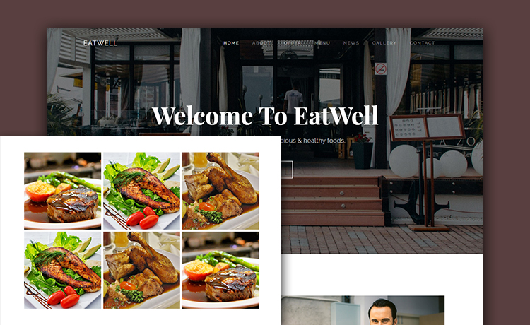Free Responsive Restaurant Template With An Amazing One Page Layout