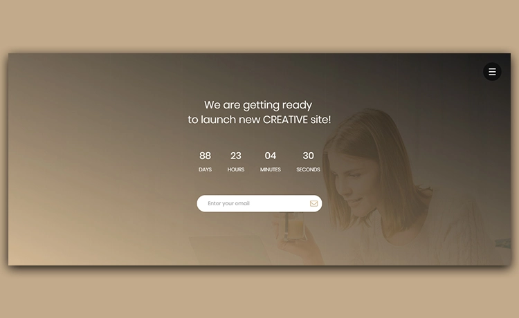 Get Ready - Free HTML5 Coming Soon Template