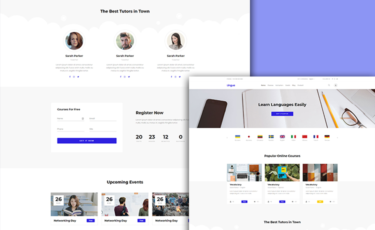 Free Responsive Education Template