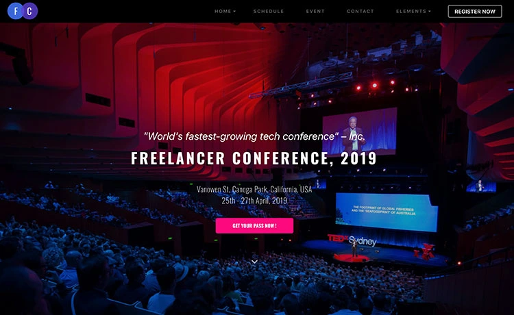Conference - Premium Bootstrap 4 Event Website Template