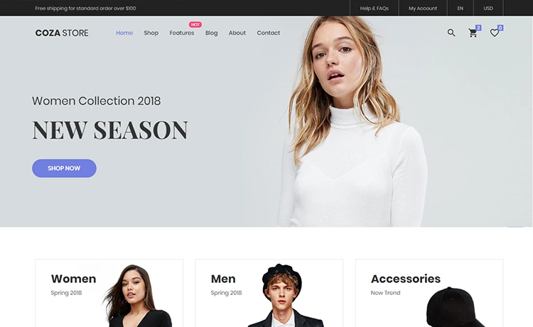 CozaStore - Free HTML5 eCommerce Website Template