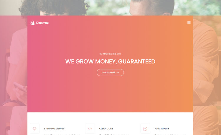 Free Bootstrap 4 HTML5 landing page template