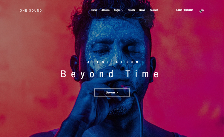 Free Bootstrap 4 HTML5 music website template