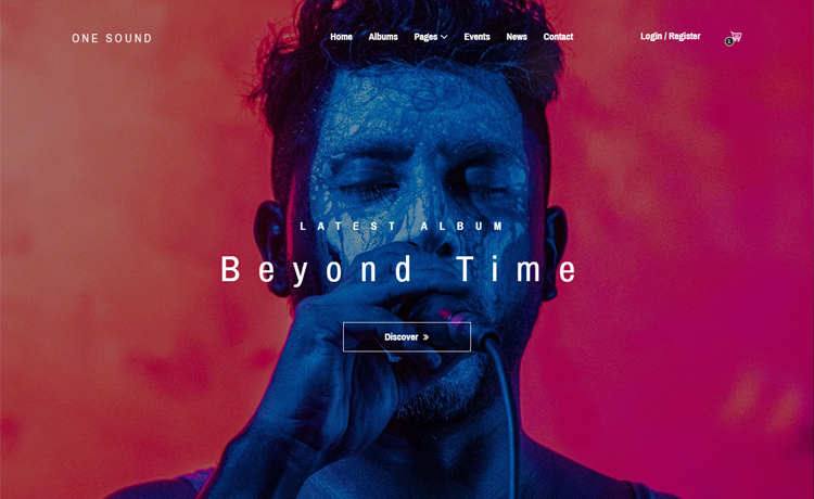 One Music - Free Bootstrap 4 HTML5 music website template