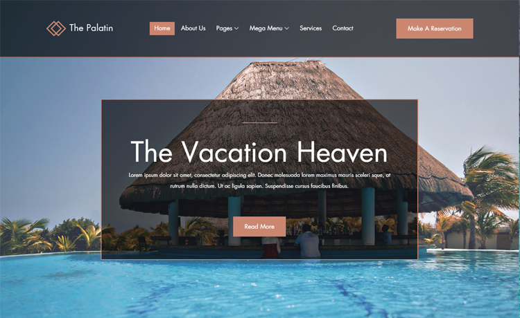 Free Bootstrap 4 HTML5 hotel booking website template