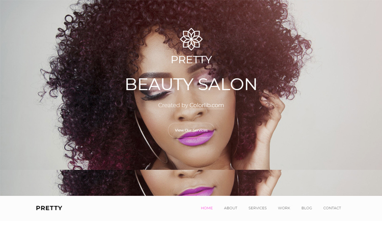 Pretty - Free Bootstrap 4 HTML5 beauty salon website template