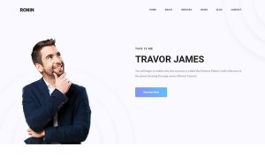 Ronin - free Bootstrap 4 HTML5 personal portfolio website template
