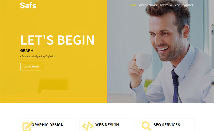 One-page free Bootstrap 4 HTML5 personal portfolio website template