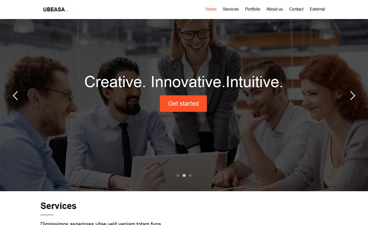 Free Bootstrap HTML5 professional business agency website template