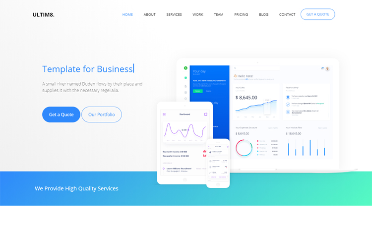 Free Bootstrap 4 HTML5 business website template