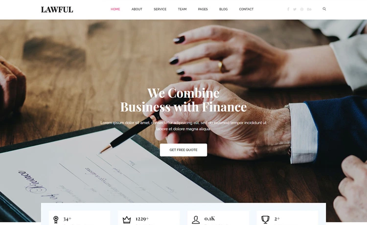 Lawful - Free Bootstrap HTML5 Lawyer Website Template