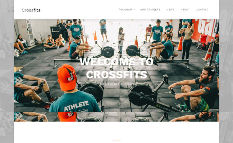 Free Bootstrap 4 HTML5 CrossFit website template