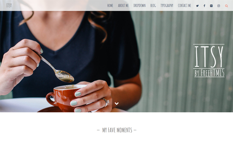 Free HTML5 personal blog template