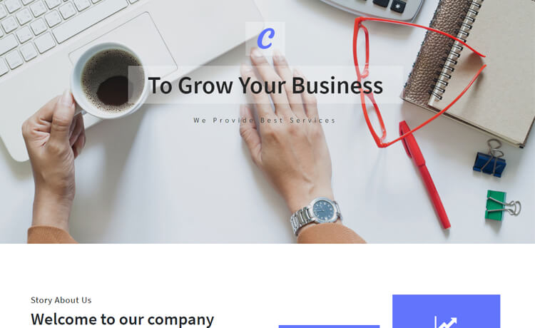 free HTML5 Bootstrap 4 business website template
