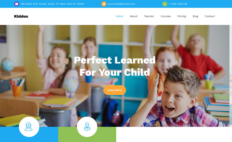 Free HTML5 Bootstrap 4 Education Website Template