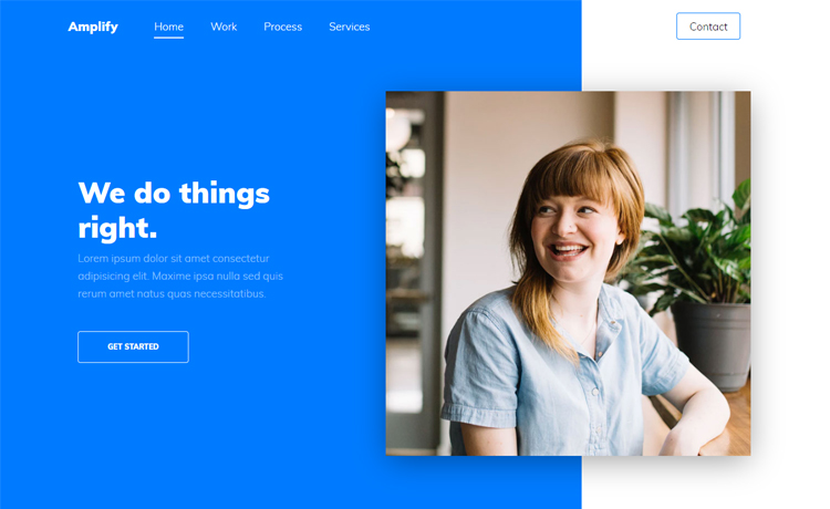 Free HTML5 Bootstrap 4 Agency Website Template