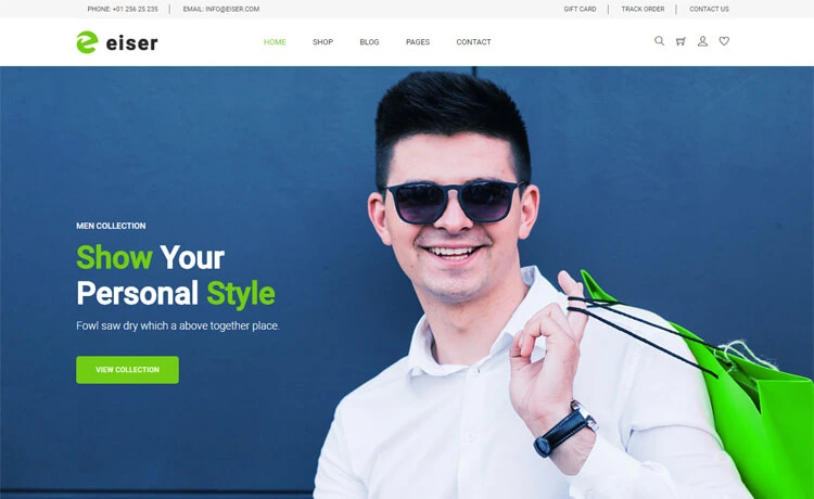 Eiser - Free Bootstrap 4 e-commerce Website Template