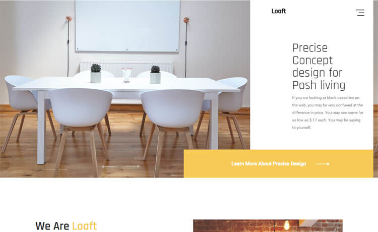 Free HTML5 Bootstrap 4 Interior Designing Agency Website Template