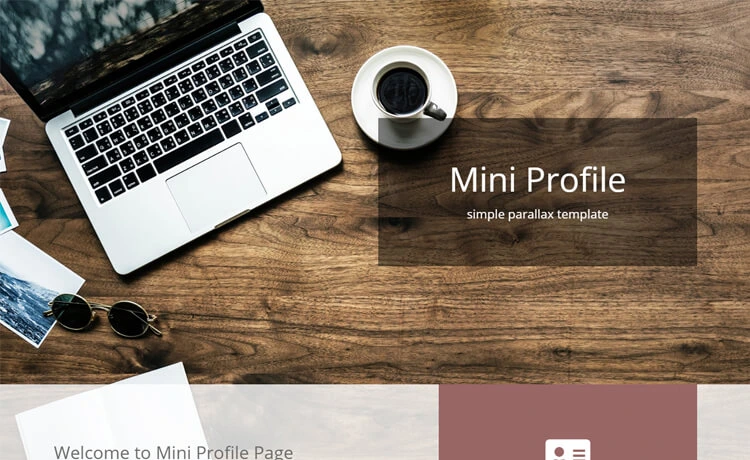 MiniProfile - Free Bootstrap 4 Portfolio Website Template
