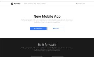 Mobile App - Free HTML5 Bootstrap 4 App Landing Page Template - ThemeWagon