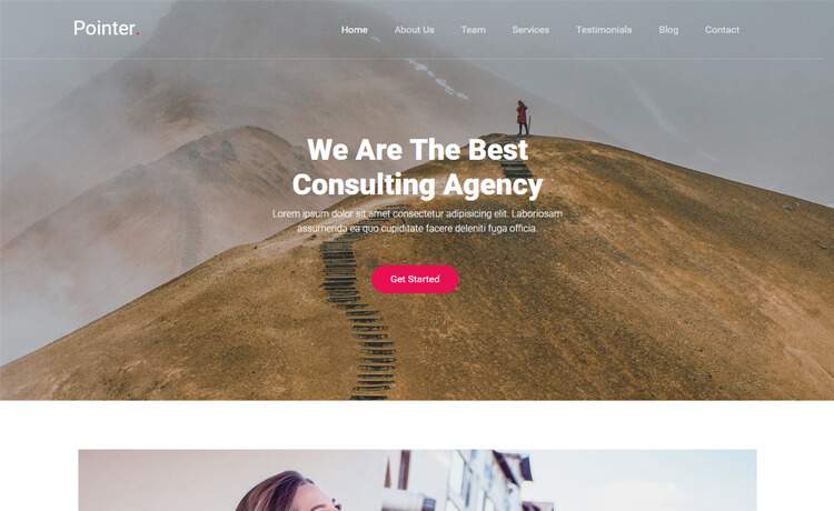 Free One-page Agency Website Template