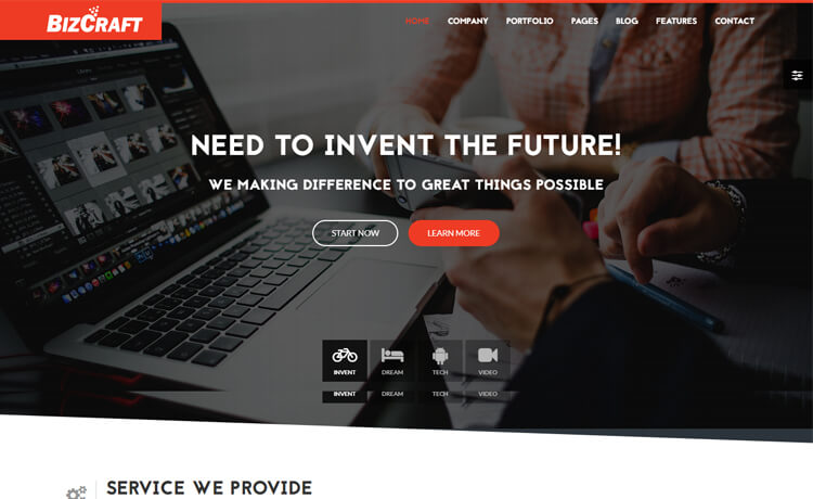 Free Bootstrap 4 HTML5 Startup Business Website Template
