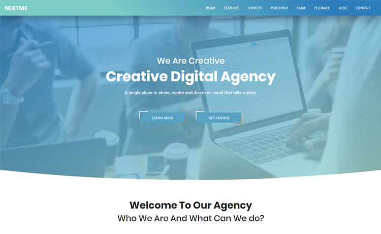 Free Bootstrap 4 HTML5 Business Agency Website Template
