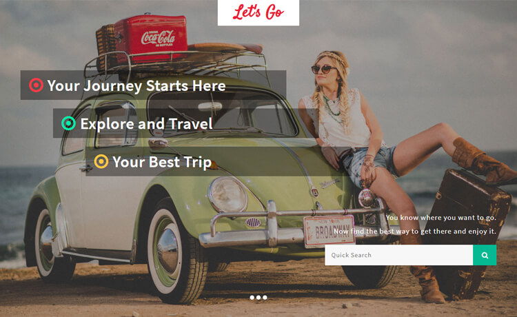 free Bootstrap 4 HTML5 travel agency website template