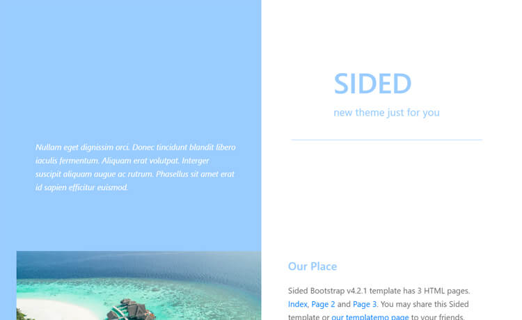 Free Bootstrap 4 HTML5 Travel Blog Website Template