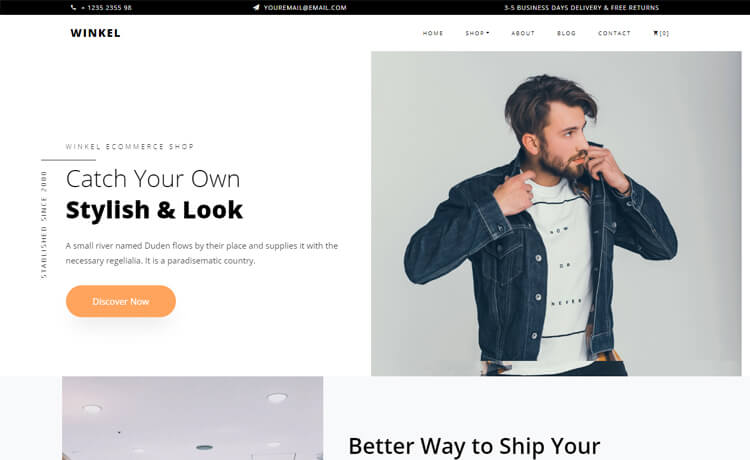 Free Bootstrap 4 HTML5 eCommerce Website Template