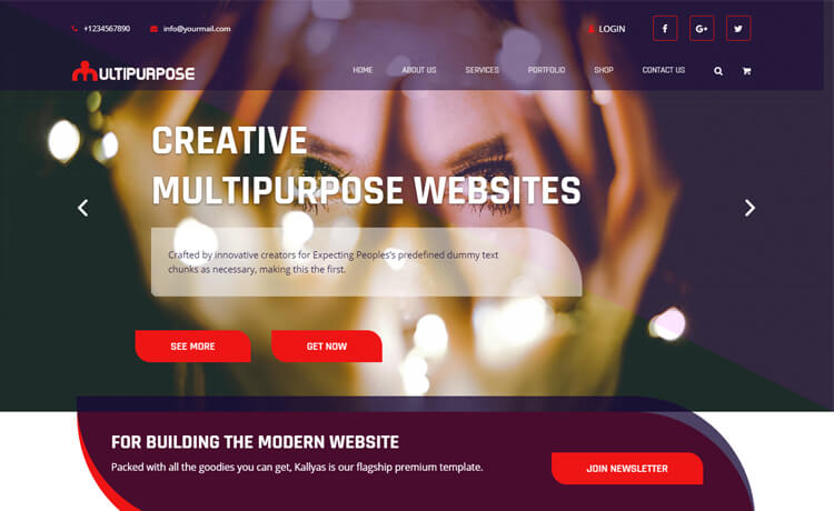 Free Bootstrap 4 HTML5 Multipurpose Website Template