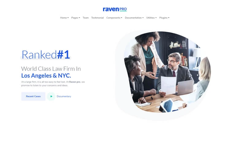 RavenPro - Premium Bootstrap Agency Website Template