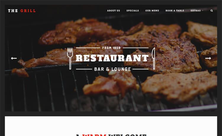 Free HTML5 Bootstrap Restaurant Website Template