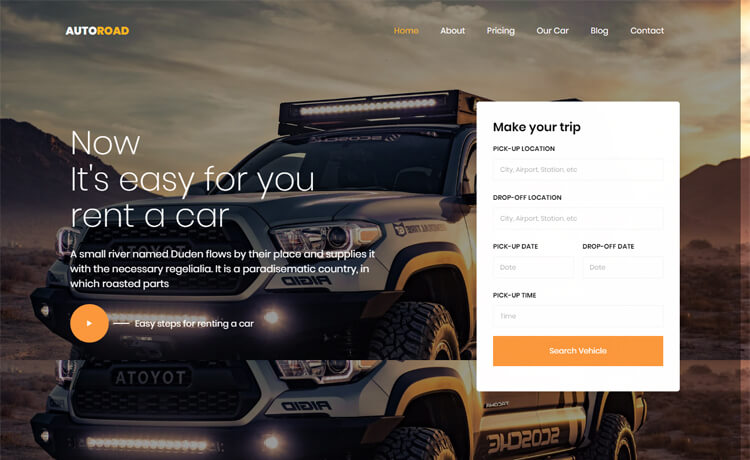 Free Bootstrap 4 HTML5 Transportation Website Template