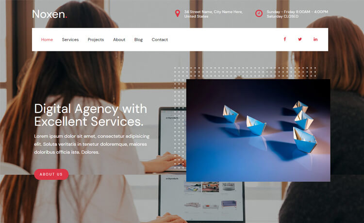 Free Responsive Bootstrap 4 HTML5 Agency Website Template