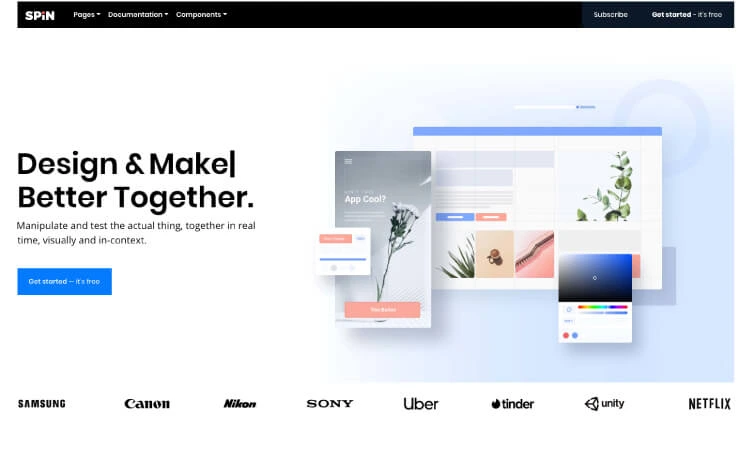 Spin - Premium Bootstrap 4 Landing Page Template