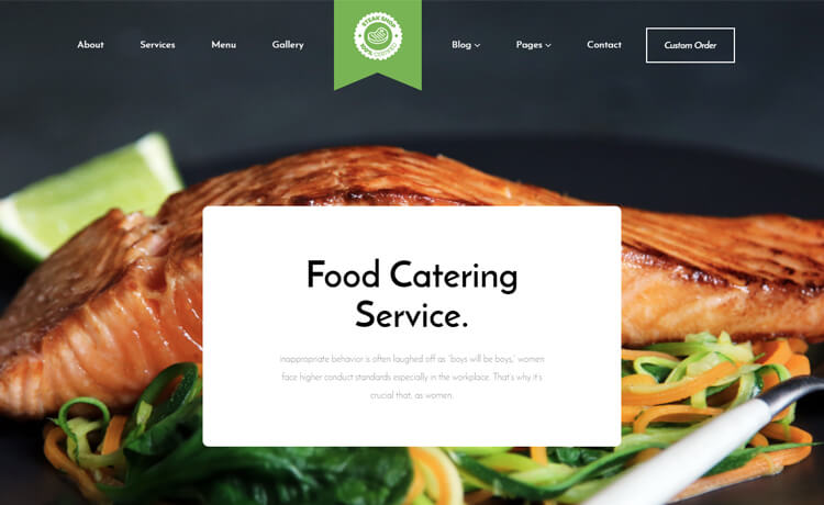 Free Bootstrap 4 HTML5 Responsive Catering Website Template