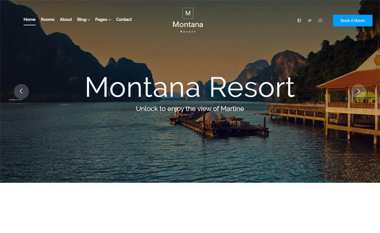 Free Bootstrap 4 HTML5 Responsive Hotel Booking Website Template