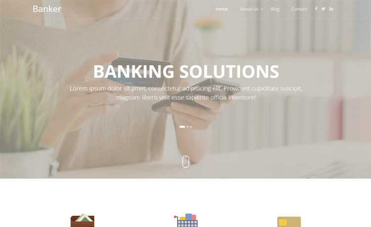 Banker - Free Bootstrap 4 HTML5 Banking Website Template