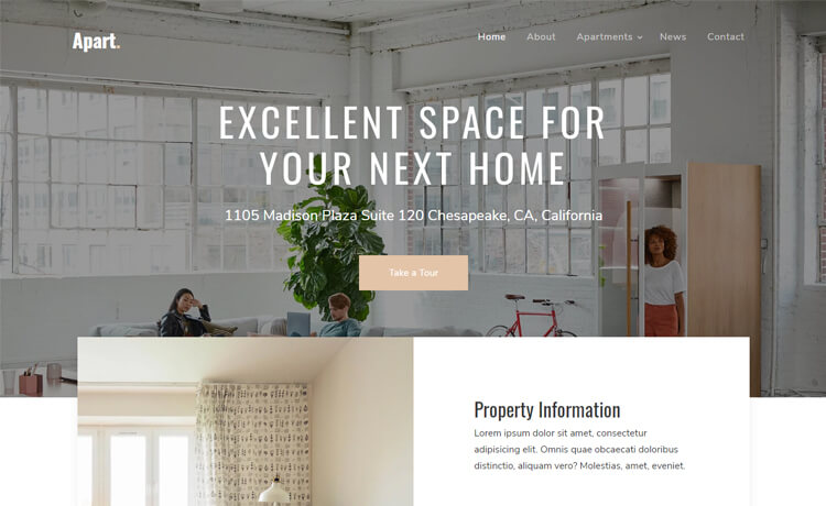 Free Bootstrap 4 HTML5 Real Estate Agency Website Template