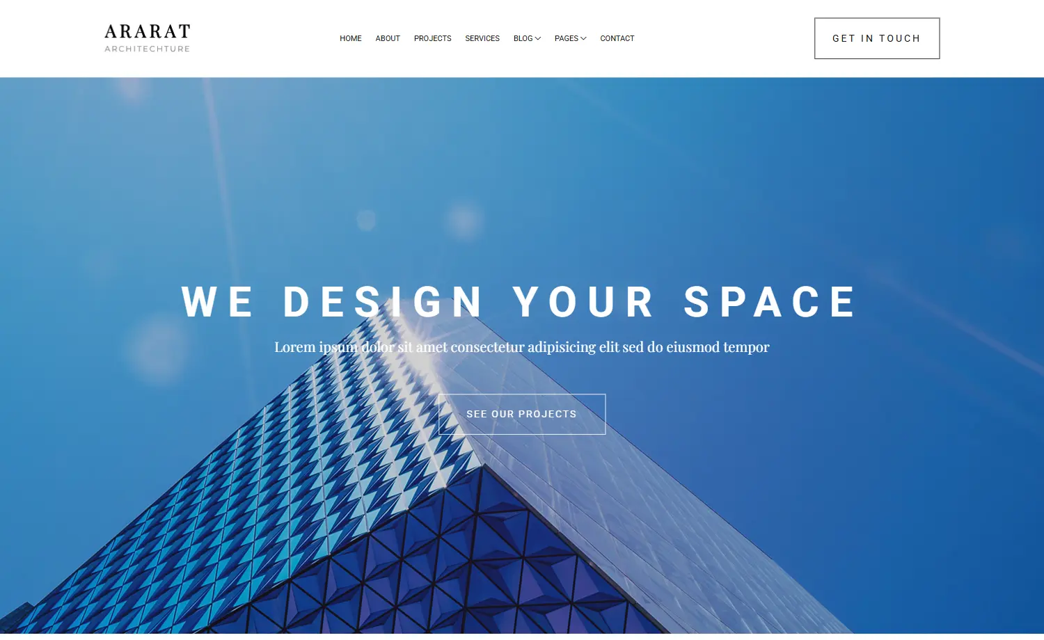 Free Bootstrap 4 HTML5 Architecture Website Template