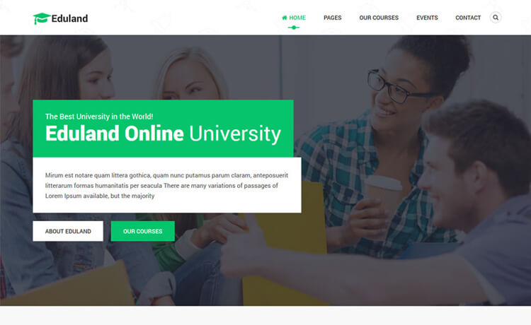 Free Bootstrap 4 HTML5 Education Website Template