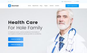Docmed - Free Bootstrap 4 HTML5 Healthcare Website Template