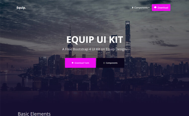 Free Bootstrap 4 HTML5 UI Kit Template