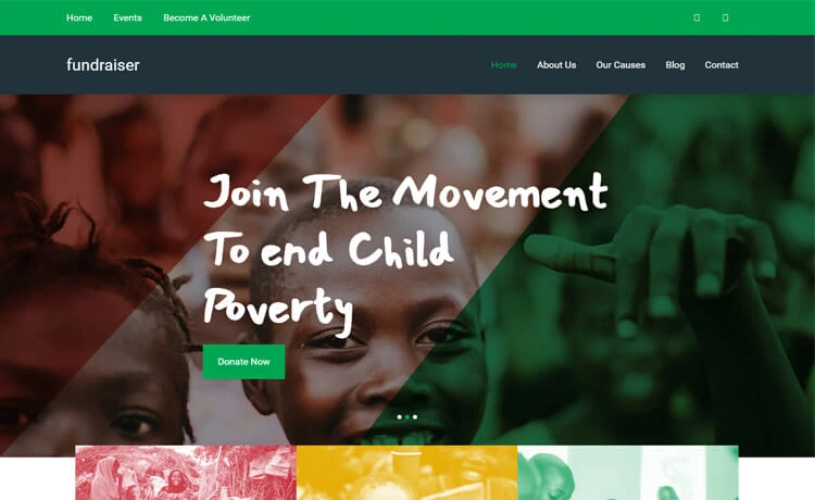 FundRaiser - Free Bootstrap 4 NGO Website Template